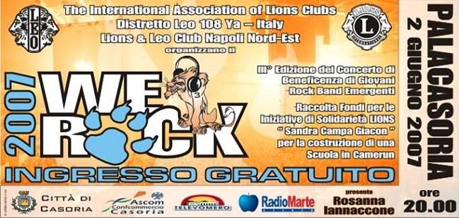 We Rock - 2 giugno - Palacasoria
